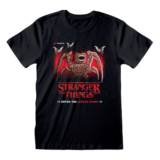 Stranger Things T-Shirt 8 Bit Upside Down Size M P068062