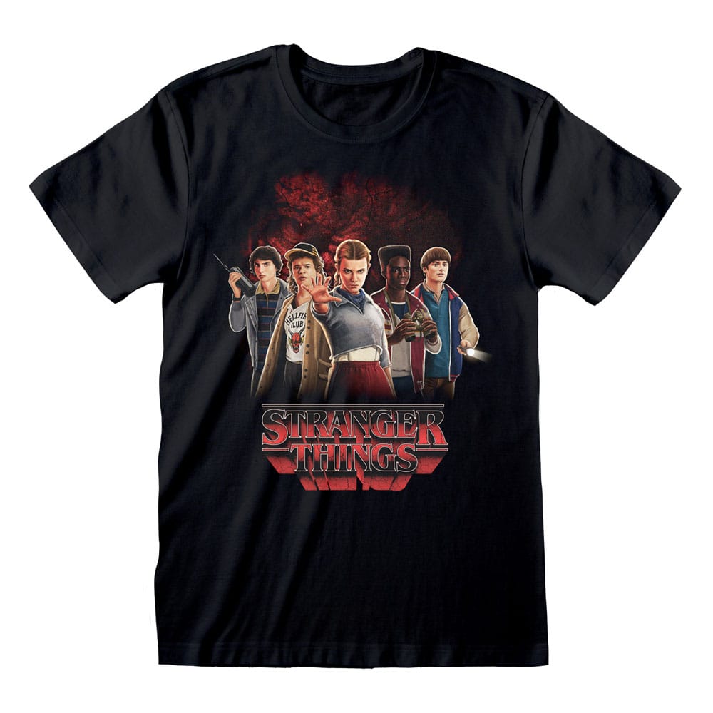 Stranger Things T-Shirt Group with Vecna behind Size S P068088