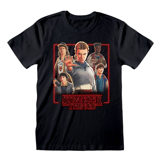 Stranger Things T-Shirt Characters in Glowing Box Size S P068098