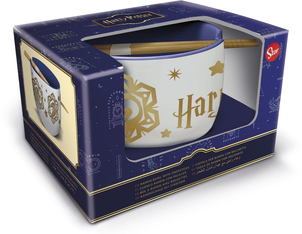 Harry Potter Ramen Bowl with Chopsticks Magic & Mayhem P071327