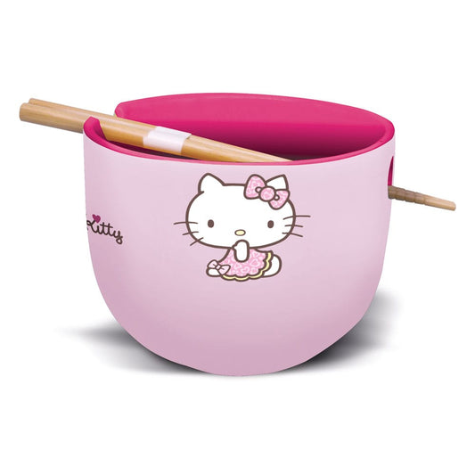 Sanrio Ramen Bowl with Chopsticks Hello Kitty Japan P059845