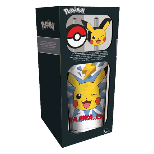 Pokémon Glass Tumbler with Straws Pikachu 485 ml P059879