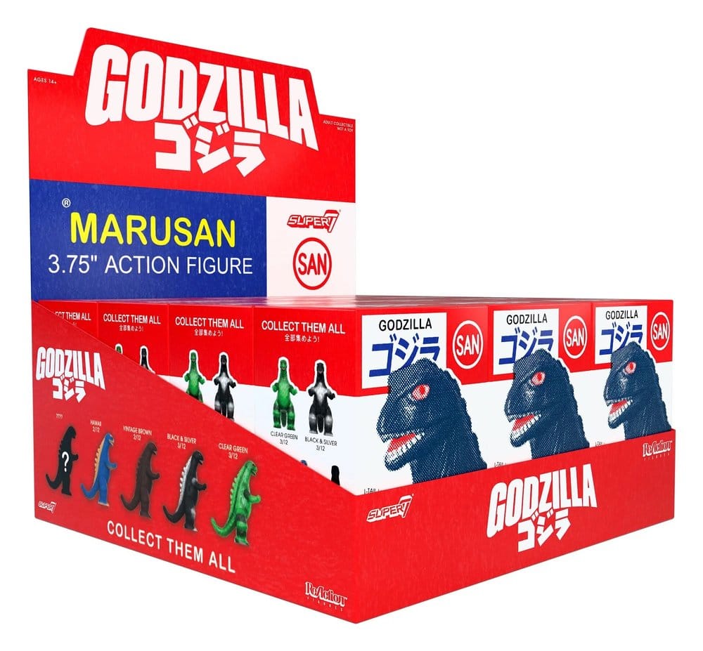 Godzilla Toho (Marusan) Action Figure Blind Box Wave 6 Display (12) P076162