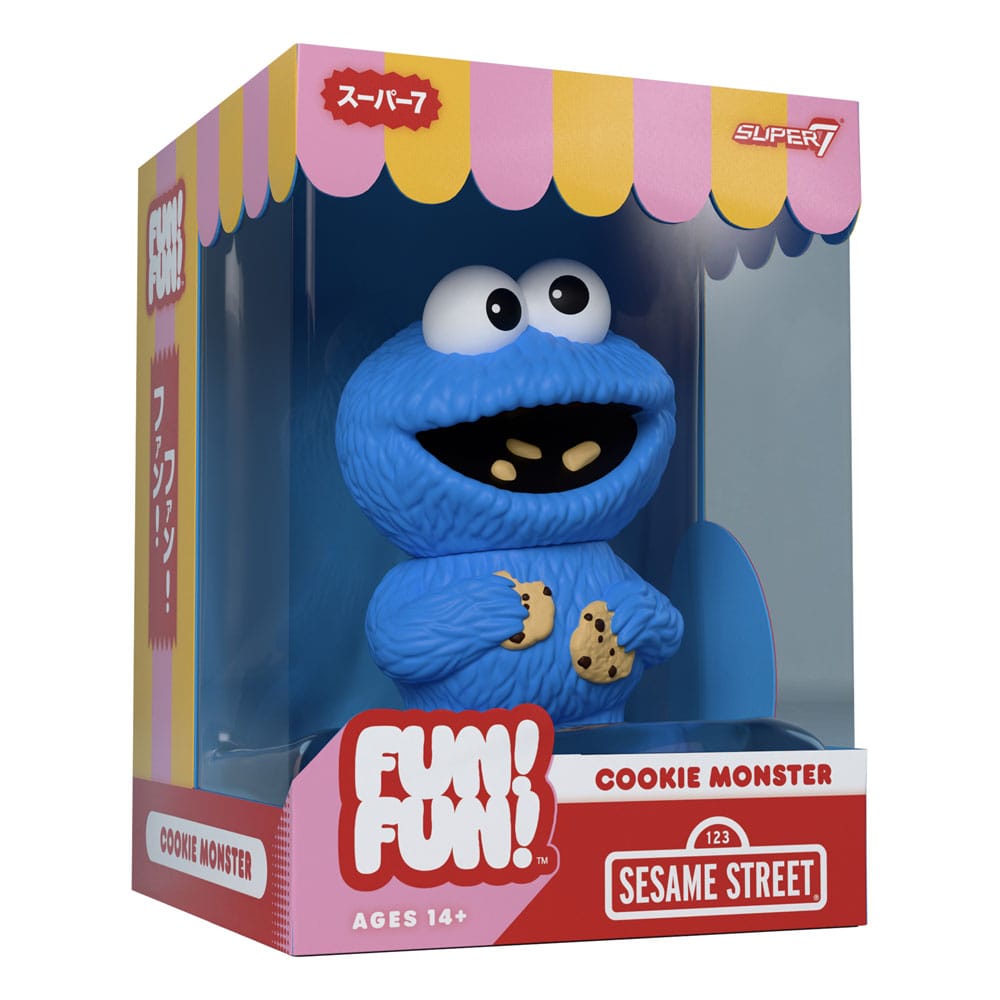Sesame Street FUN! FUN! Vinyl Action Figure Wave 02 Cookie Monster 13 cm P068800