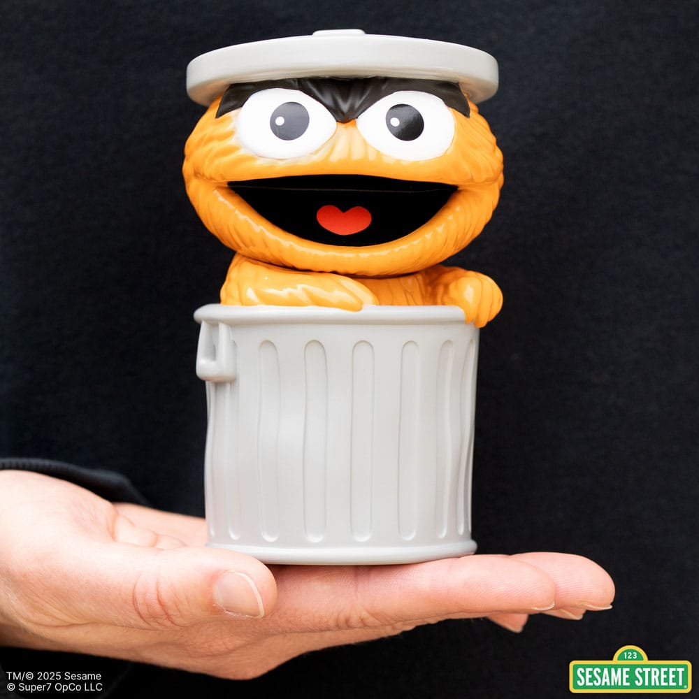 Sesame Street FUN! FUN! Vinyl Action Figure Oscar the Grouch (Orange) 13 cm P068801
