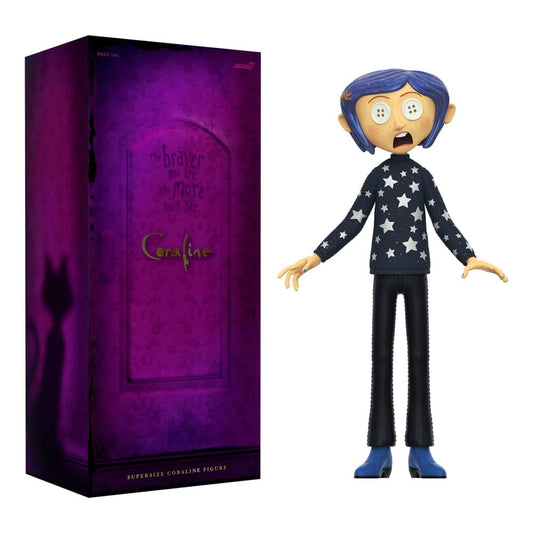 Coraline Supersize Vinyl Action Figure Coraline (Button Eyes) 40 cm P060005