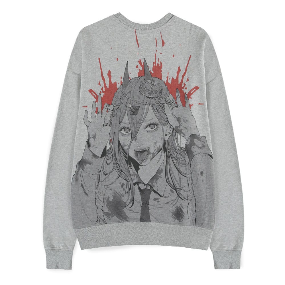 Chainsaw Man Sweater Power Grey Melange Size XXL P072230