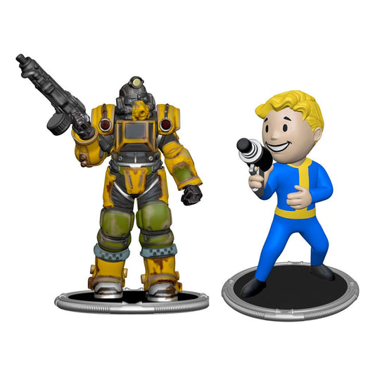 Fallout Mini Figures 2-Pack Set A Excavator & Vault Boy (Gun) 7 cm P060208