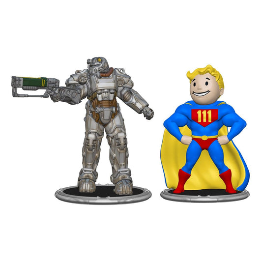Fallout Mini Figures 2-Pack Set C T-60 & Vault Boy (Power) 7 cm P060211