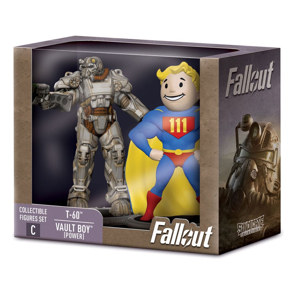 Fallout Mini Figures 2-Pack Set C T-60 & Vault Boy (Power) 7 cm P060211
