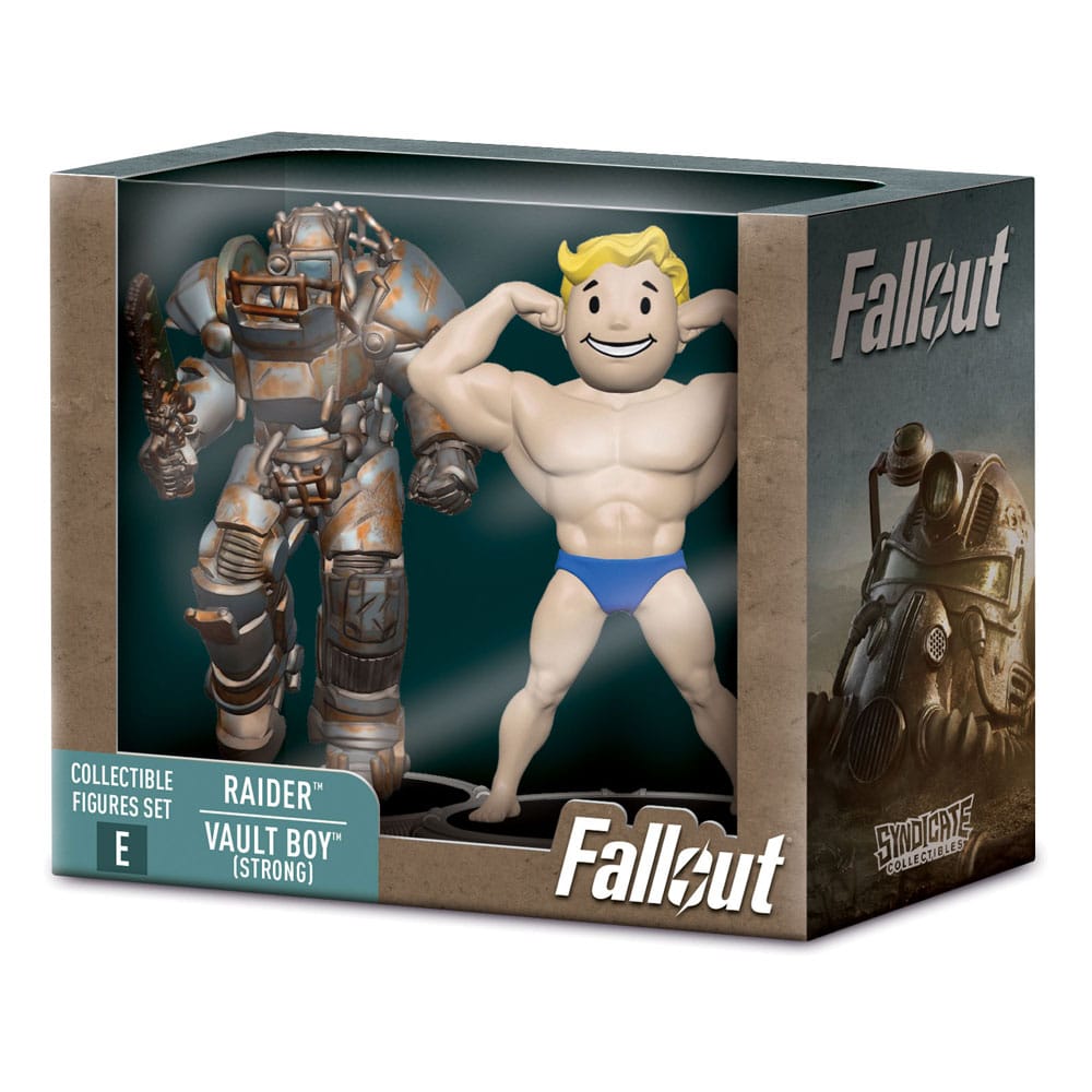 Fallout Mini Figures 2-Pack Set E Raider & Vault Boy (Strong) 7 cm P060213
