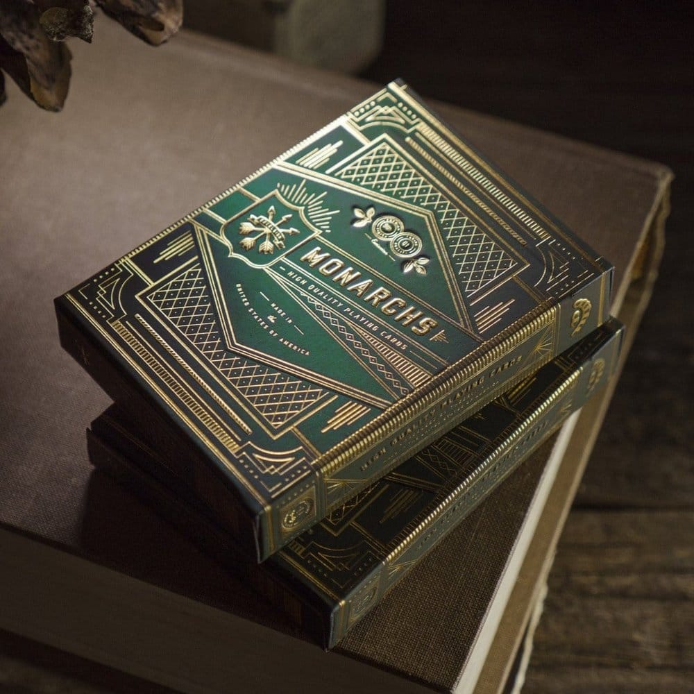 Theory 11 Playing Cards Monarch Green P070941