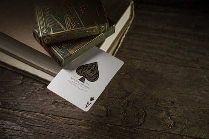 Theory 11 Playing Cards Monarch Green P070941