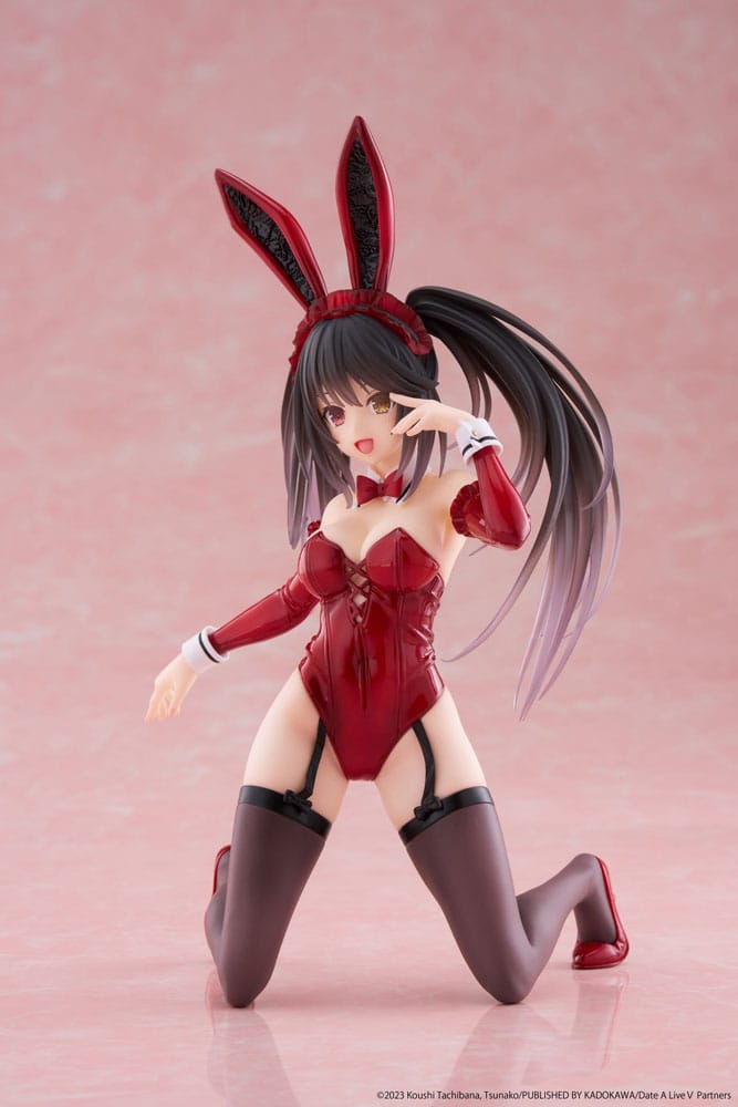 Date A Live V PVC Statue Desktop Cute Figure Kurumi Tokisaki Bunny Ver. 13 cm P060356
