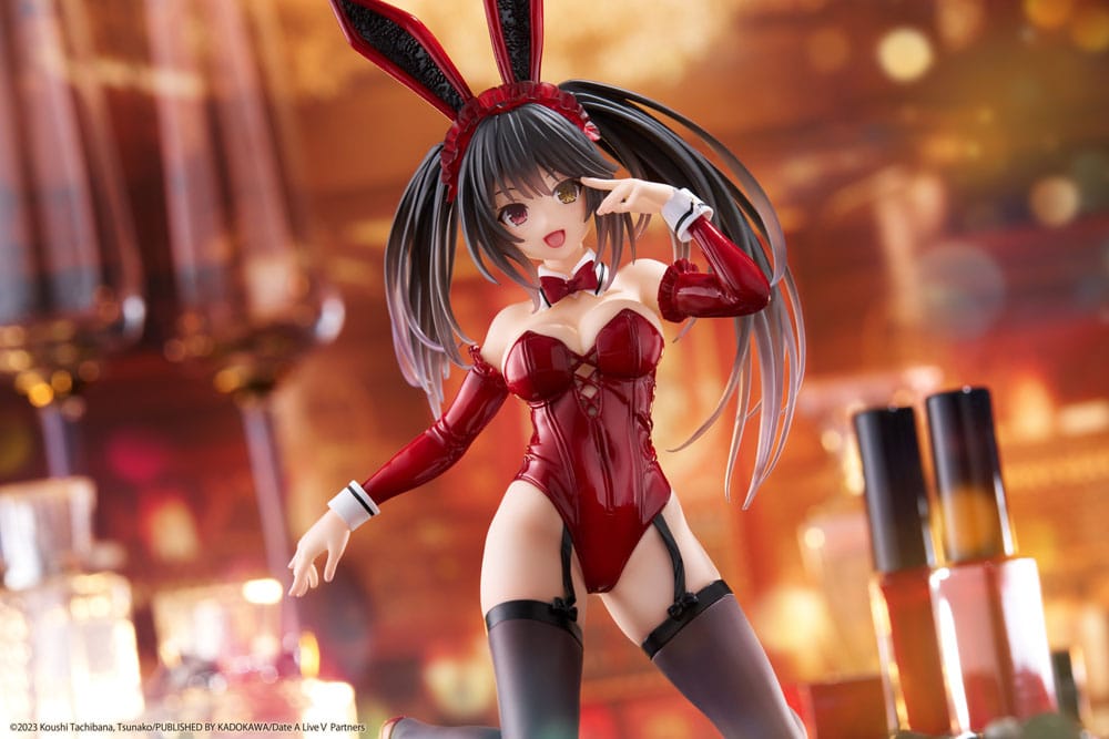 Date A Live V PVC Statue Desktop Cute Figure Kurumi Tokisaki Bunny Ver. 13 cm P060356