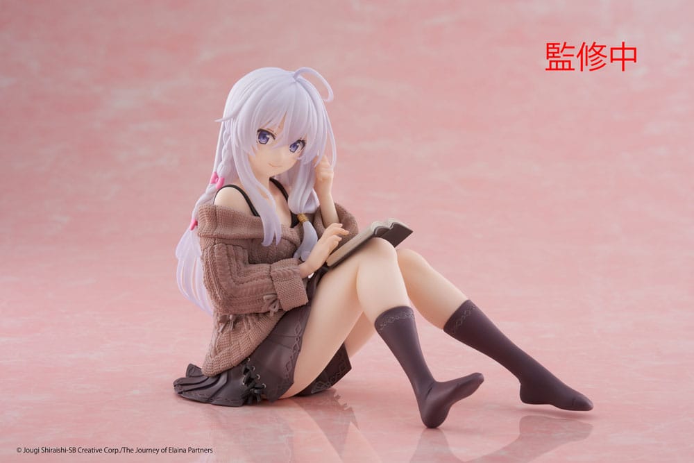 Wandering Witch: The Journey of Elaina PVC Statue Desktop Cute Figure Elaina Casual Clothes Ver. 13 cm P060361