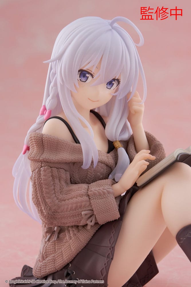 Wandering Witch: The Journey of Elaina PVC Statue Desktop Cute Figure Elaina Casual Clothes Ver. 13 cm P060361