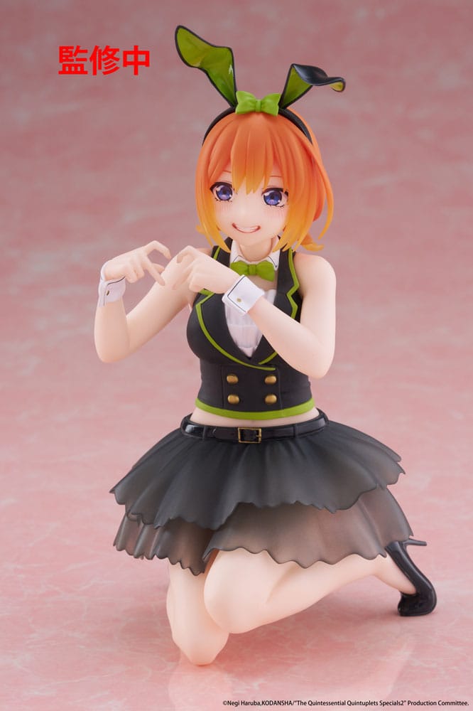 The Quintessential Quintuplets 3 PVC Statue Desktop Cute Figure Yotsuba Nakano (Bunny Ver.) 13 cm P060414