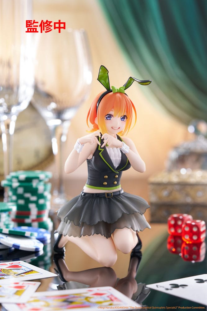 The Quintessential Quintuplets 3 PVC Statue Desktop Cute Figure Yotsuba Nakano (Bunny Ver.) 13 cm P060414