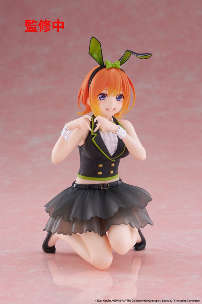 The Quintessential Quintuplets 3 PVC Statue Desktop Cute Figure Yotsuba Nakano (Bunny Ver.) 13 cm P060414