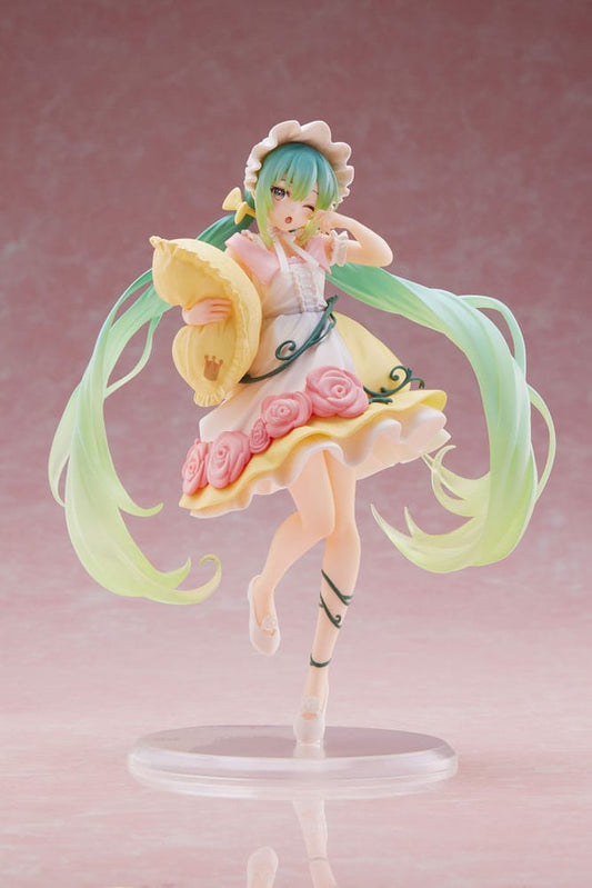 Hatsune Miku PVC Statue Hatsune Miku Wonderland Figure Sleeping Beauty Reissue 18 cm P060424