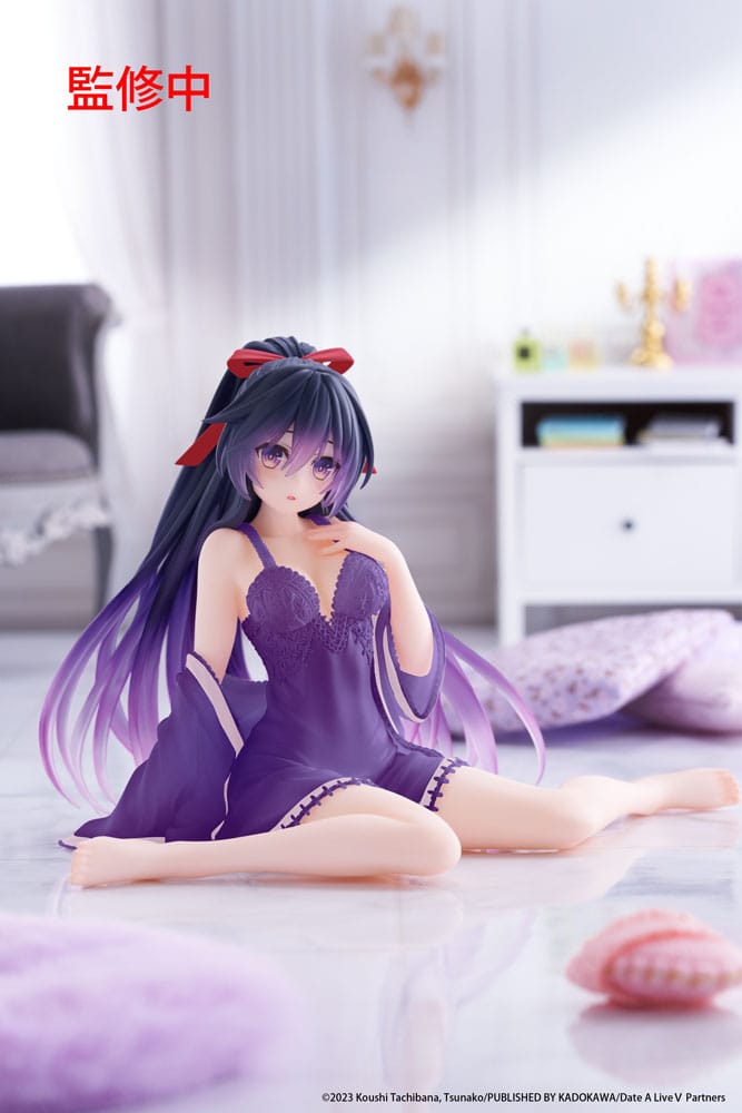 Date A Live V PVC Statue Desktop Cute Figure Tohka Yatogami Nightwear Ver. Renewal 13 cm P060426