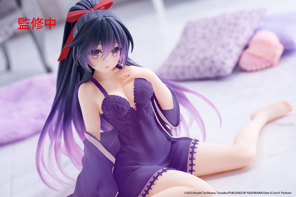 Date A Live V PVC Statue Desktop Cute Figure Tohka Yatogami Nightwear Ver. Renewal 13 cm P060426