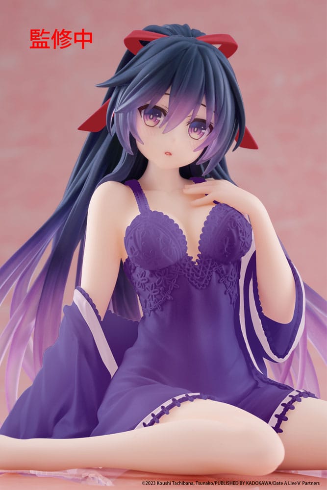 Date A Live V PVC Statue Desktop Cute Figure Tohka Yatogami Nightwear Ver. Renewal 13 cm P060426