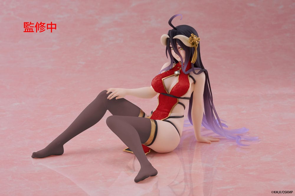 Overlord PVC Statue Desktop Cute Figure Albedo Chinese Dress Ver. Renewal 13 cm P060433