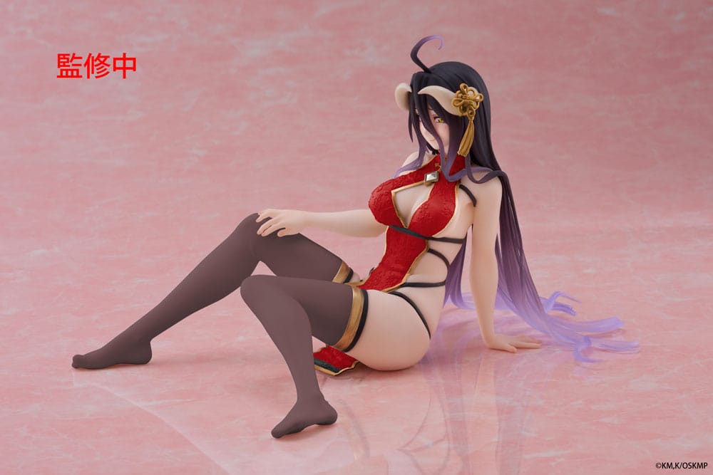 Overlord PVC Statue Desktop Cute Figure Albedo Chinese Dress Ver. Renewal 13 cm P060433