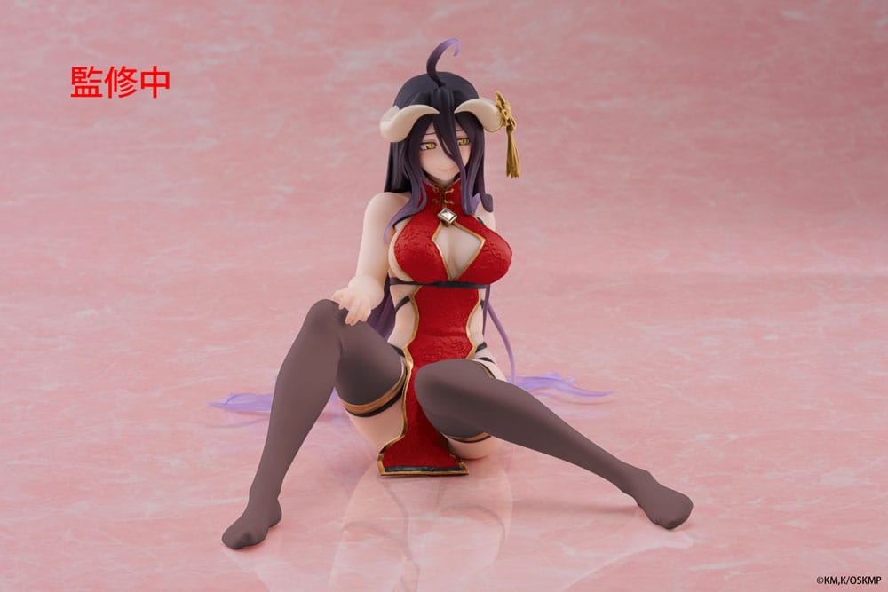 Overlord PVC Statue Desktop Cute Figure Albedo Chinese Dress Ver. Renewal 13 cm P060433