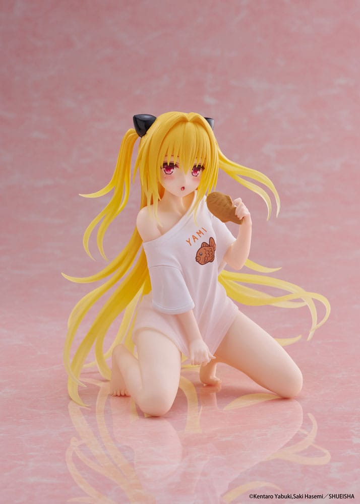 To Love-Ru Darkness PVC Statue Desktop Cute Figure Golden Darkness Roomwear Ver. 13 cm P060452
