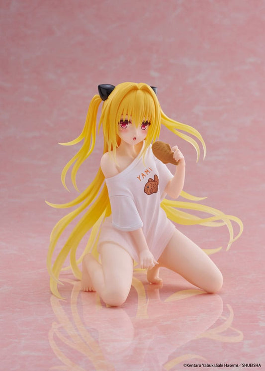 To Love-Ru Darkness PVC Statue Desktop Cute Figure Golden Darkness Roomwear Ver. 13 cm P060452