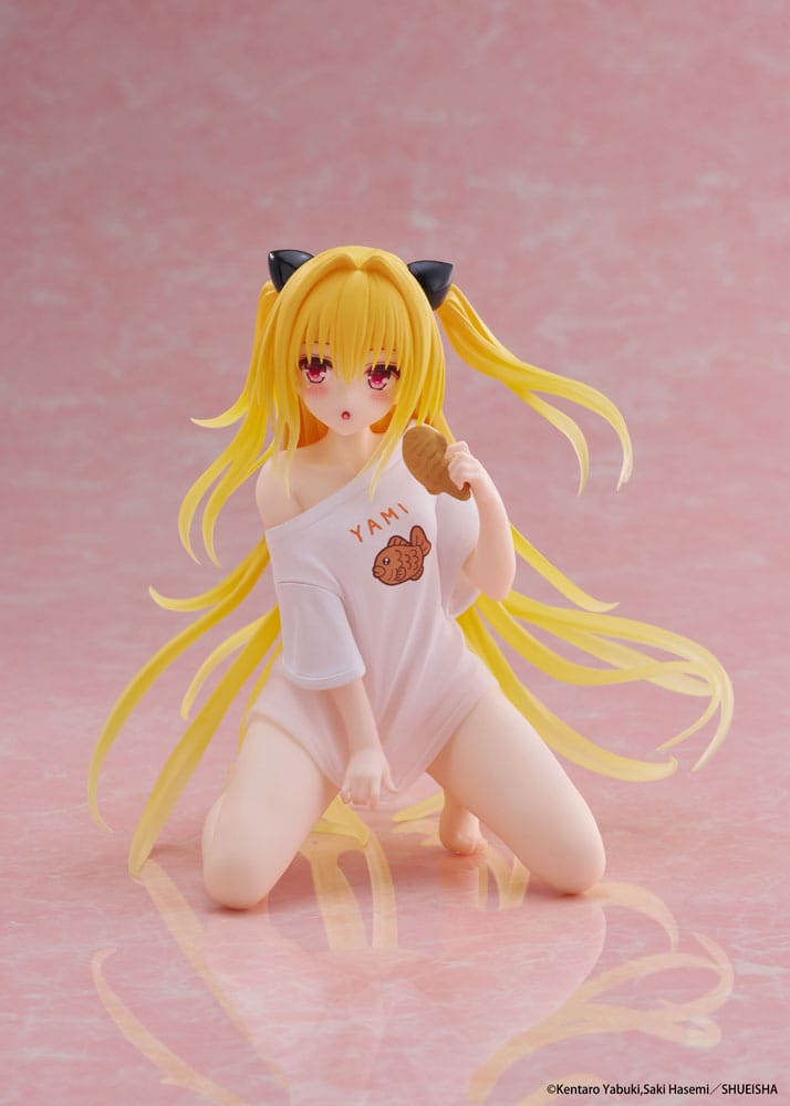 To Love-Ru Darkness PVC Statue Desktop Cute Figure Golden Darkness Roomwear Ver. 13 cm P060452