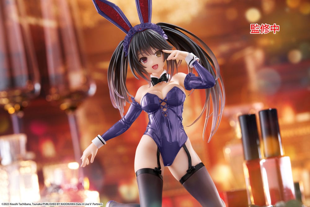 Date A Live V PVC Statue Desktop Cute Figure Kurumi Tokisaki Bunny Ver. Renewal 13 cm P060455