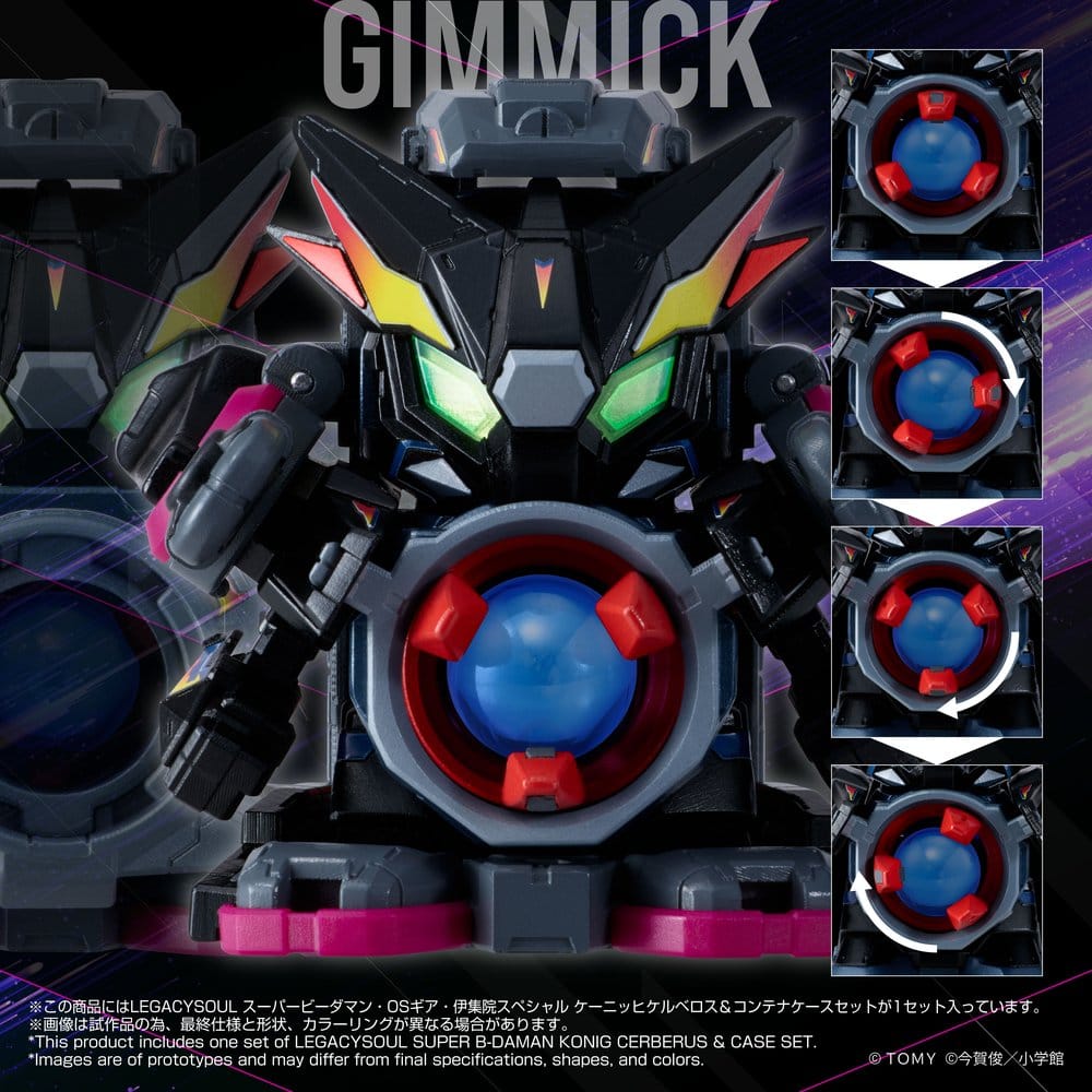 Legacysoul Super B-Daman Action Figure Konig Cerberus & Case Set P075032