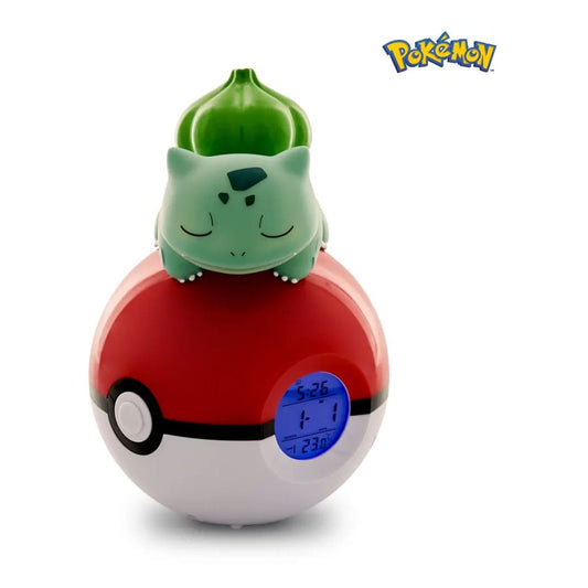 Pokemon Alarm Clock Pokeball with Light Bulbasaur 18 cm