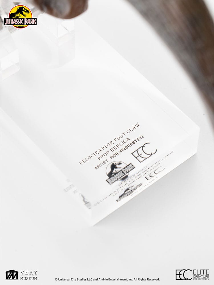 Jurassic Park ECC Elite Creature Line Statue Velociraptor Foot Claw Prop 16 cm P068136