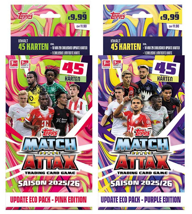 Bundesliga Match Attax Trading Cards 2025/26 Update Eco Pack P068137