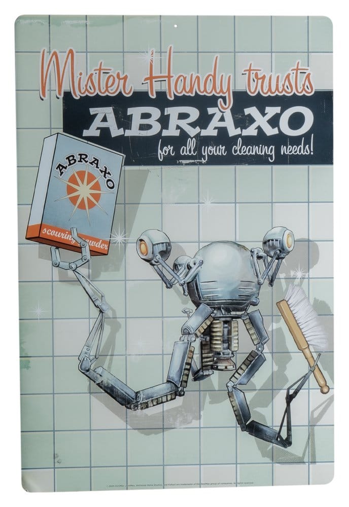 Fallout Metal Sign Mr. Handy P072329