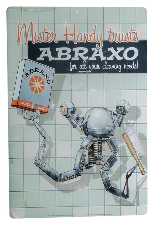 Fallout Metal Sign Mr. Handy P072329