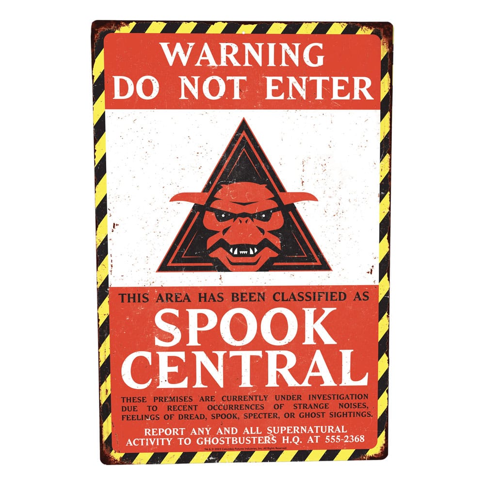 Ghostbusters Metal Sign Spook Central P069418