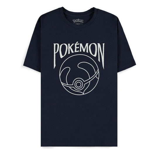 Pokemon T-Shirt Navy Heal Ball Size M