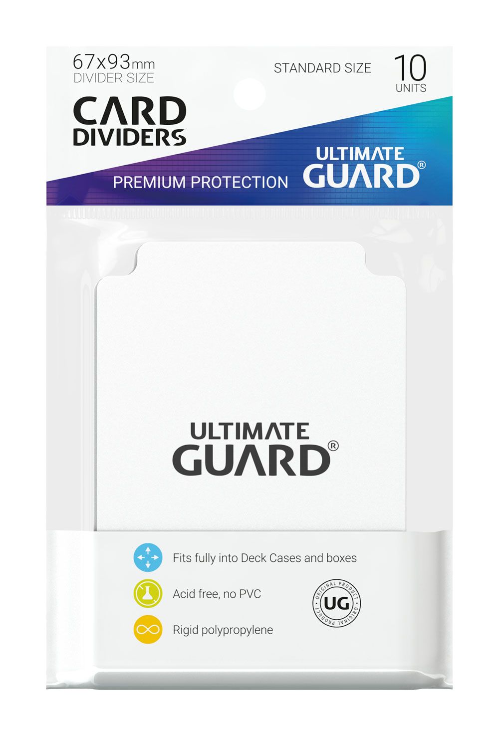 Ultimate Guard Card Dividers Standard Size (10) - White P061702