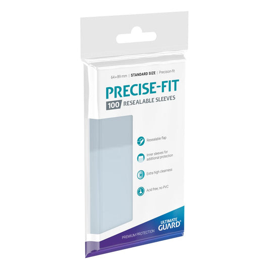 Ultimate Guard Precise-Fit Sleeves Standard Size (100) - Resealable P061762
