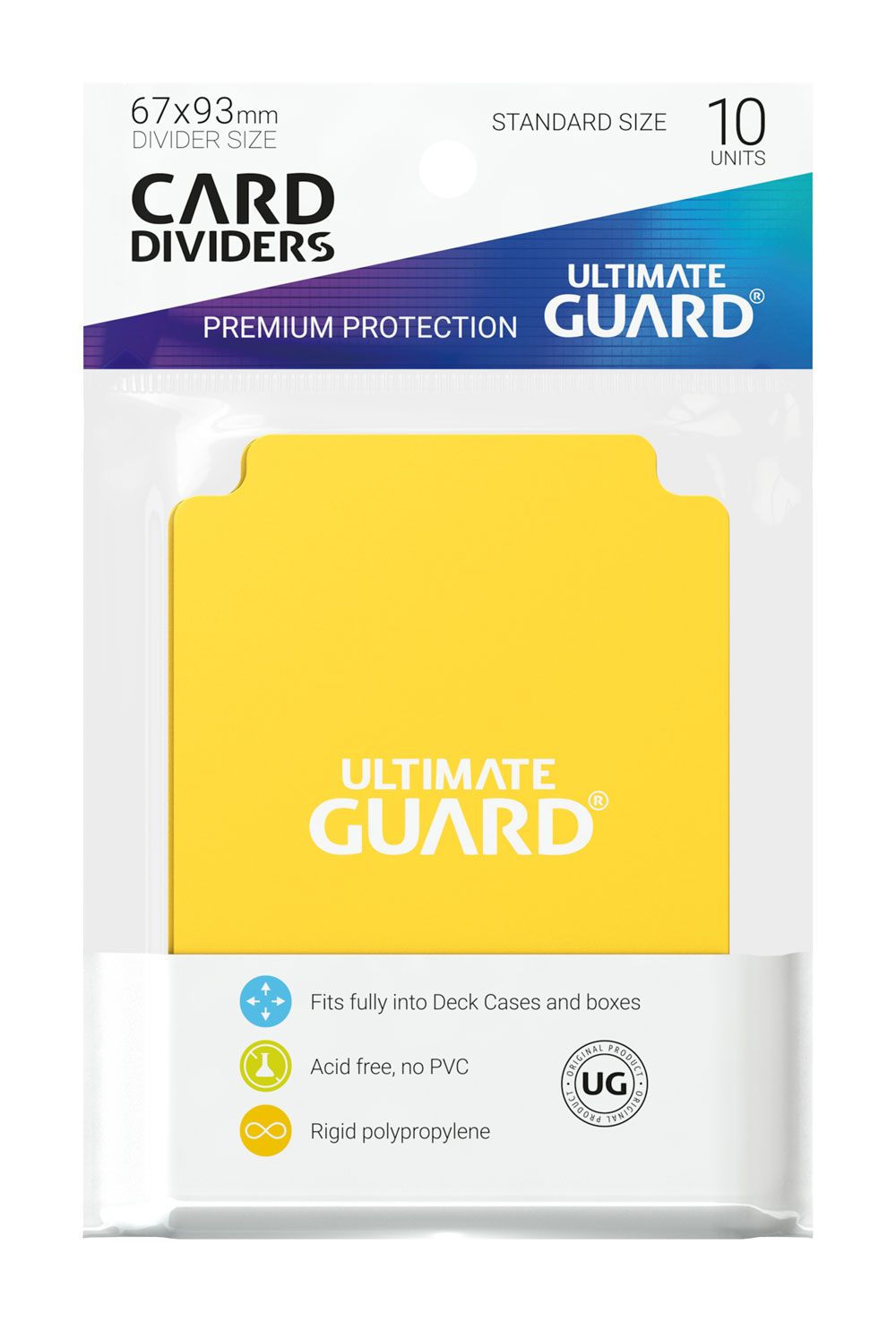 Ultimate Guard Card Dividers Standard Size (10) - Yellow P061805