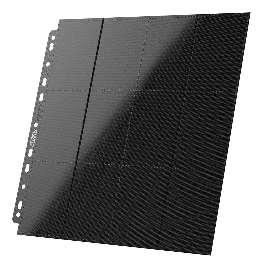 Ultimate Guard 24-Pocket QuadRow Pages Side-Loading (10) - Black P061850