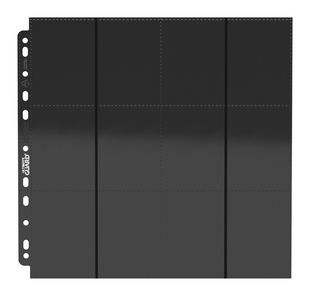 Ultimate Guard 24-Pocket QuadRow Pages Side-Loading (10) - Black P061850