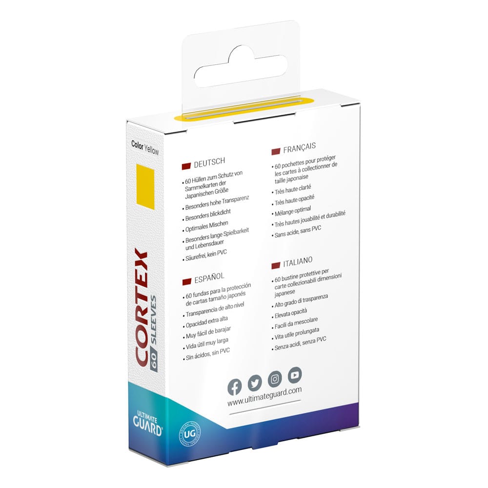 Ultimate Guard Cortex Sleeves Japanese Size (60) - Yellow P061942