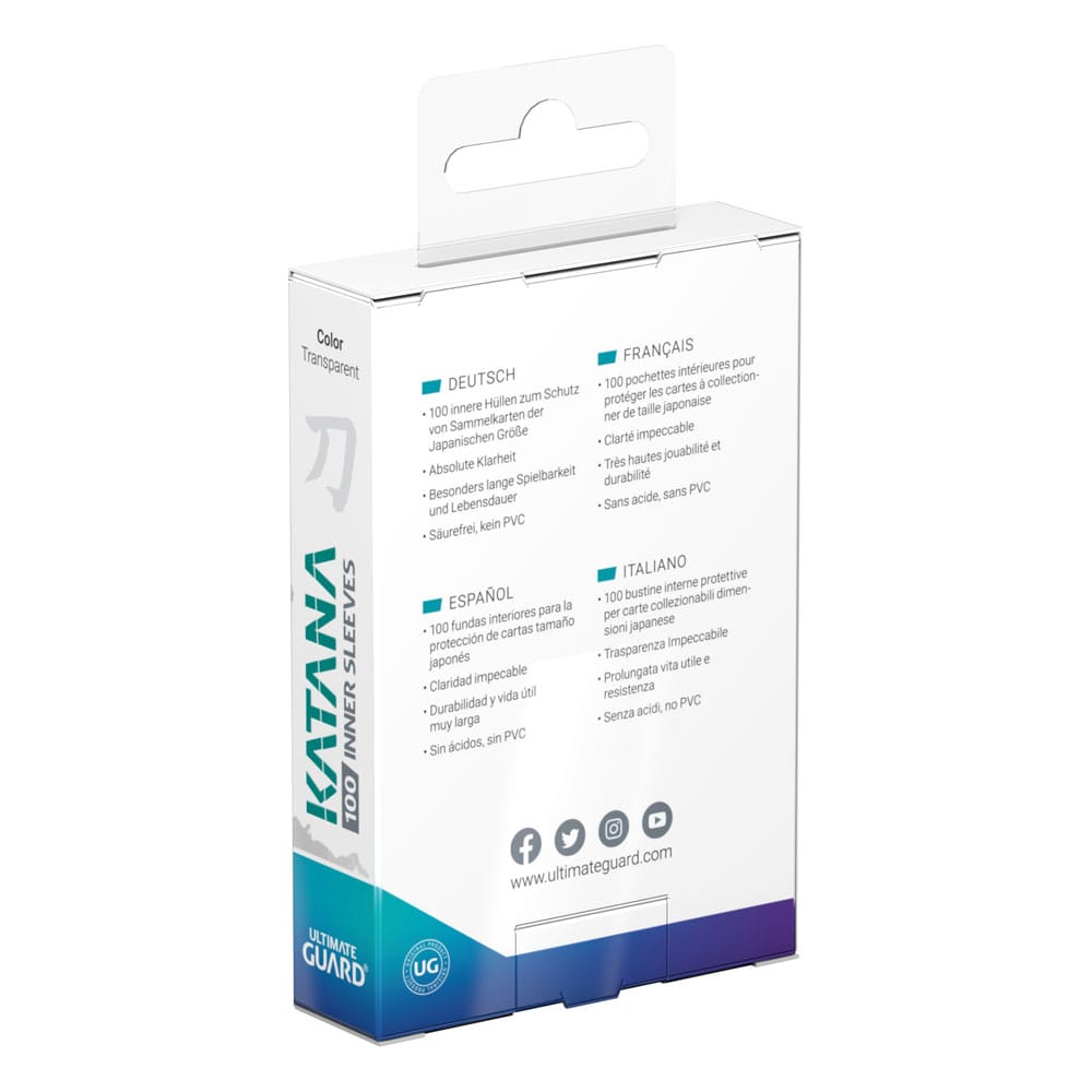 Ultimate Guard Katana Inner Sleeves Japanese Size (100) P062074